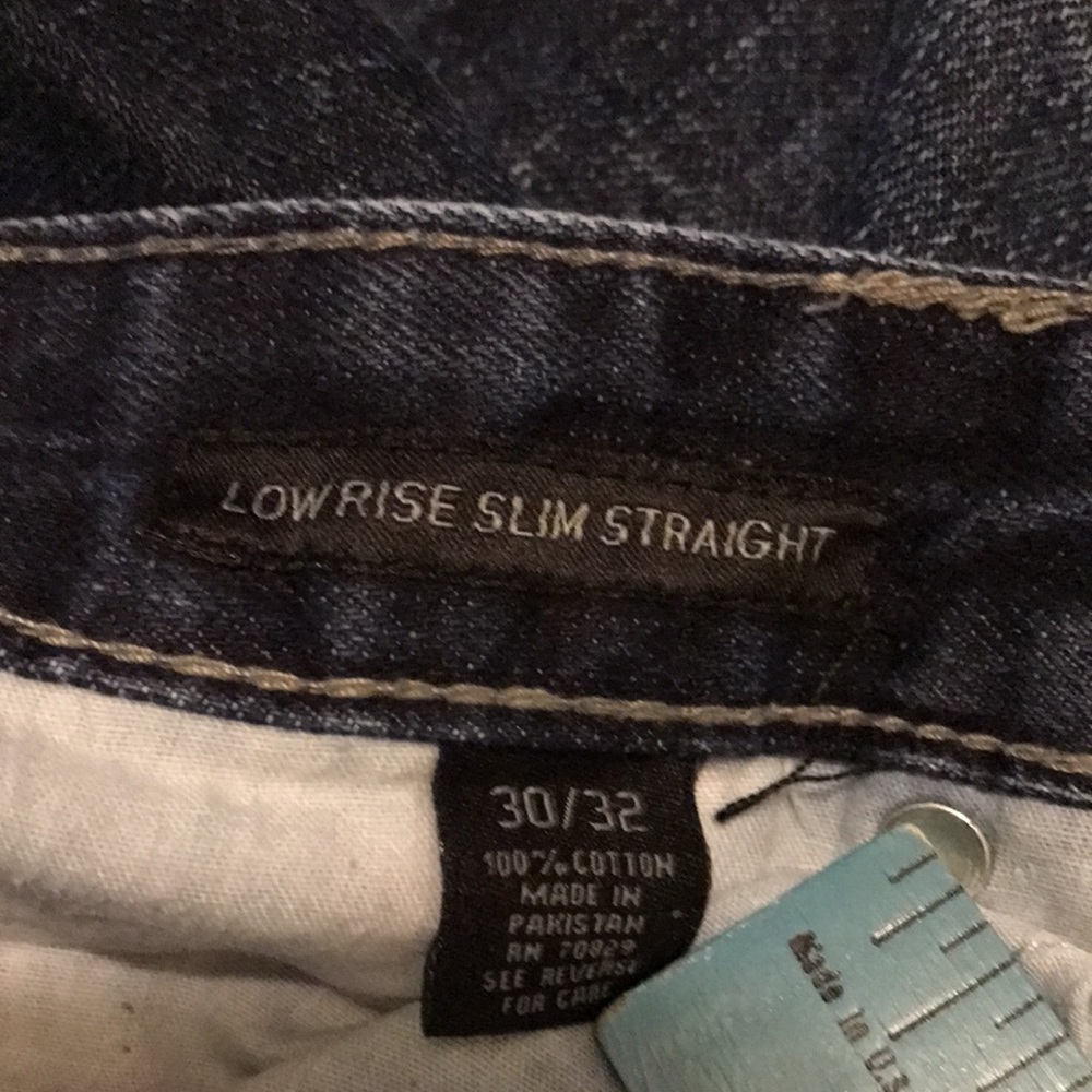 Black Premium low rise slim straight jeans size 30/32 - Picture 14 of 16
